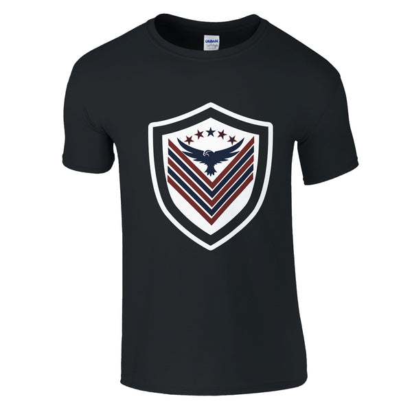 Eagle's Shield - Patriotic Emblem - Black - T-shirts