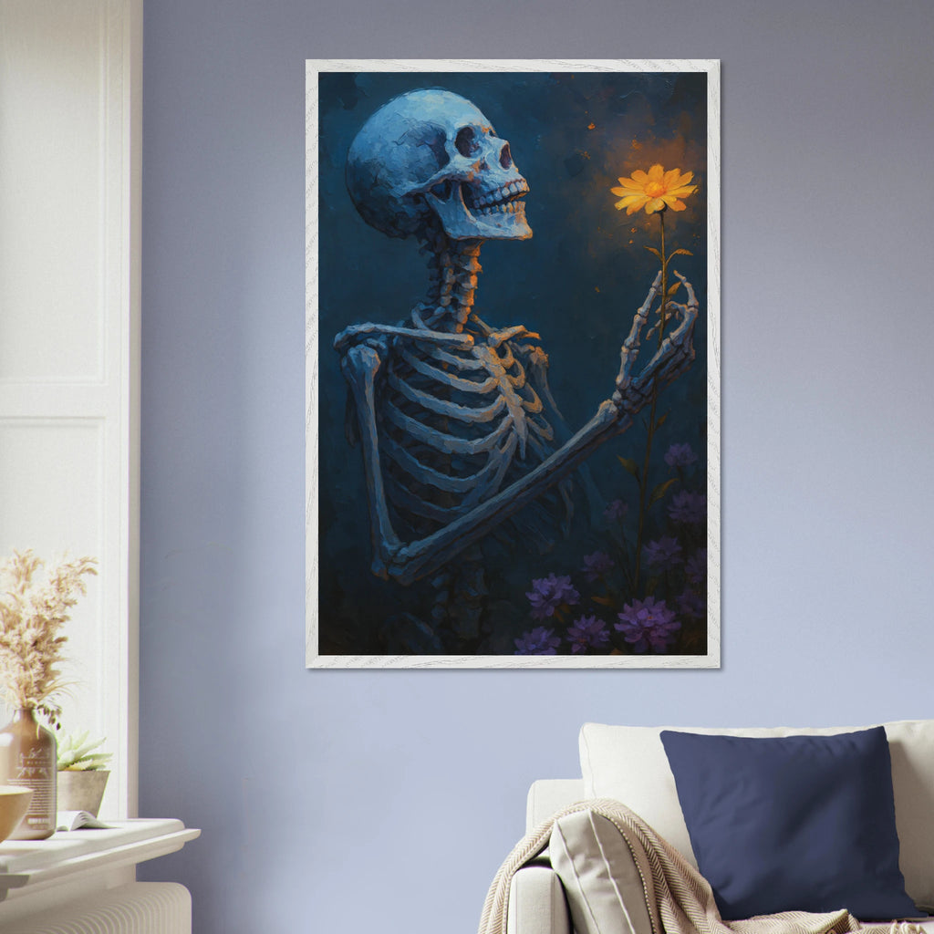 Life & Death Art Print – Philosophical Wooden Frame Poster - - Wooden Framed Posters