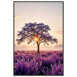 Golden Silence at Sunset - Metal Framed Poster - - Metal Framed Posters