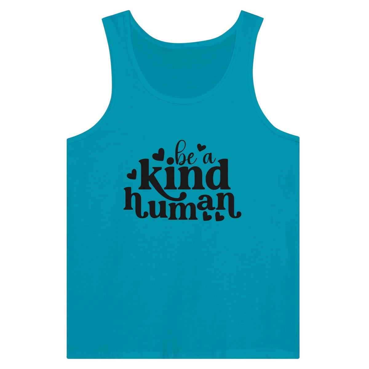 Embrace Empathy - Be a Kind Human - Teal - Tank Tops