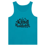 Embrace Empathy - Be a Kind Human - Teal - Tank Tops