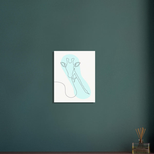 Gentle Giraffe - Minimalist Elegance - - Posters