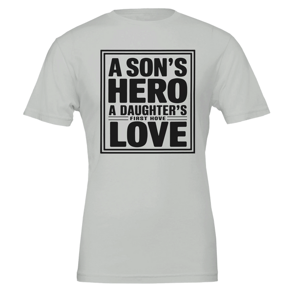 Father’s Bond Gift – Bella + Canvas Tee - Silver - T-Shirt