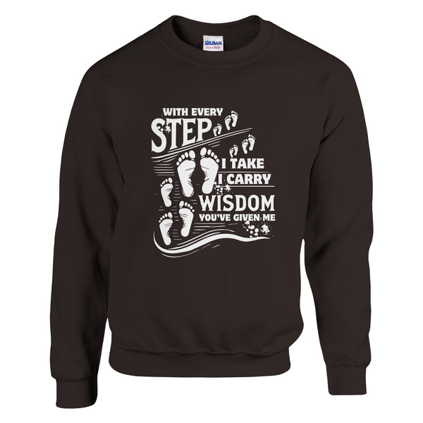 With Every Step - A Heartfelt Gift for Mom - Dark Chocolate - Sweatshirts