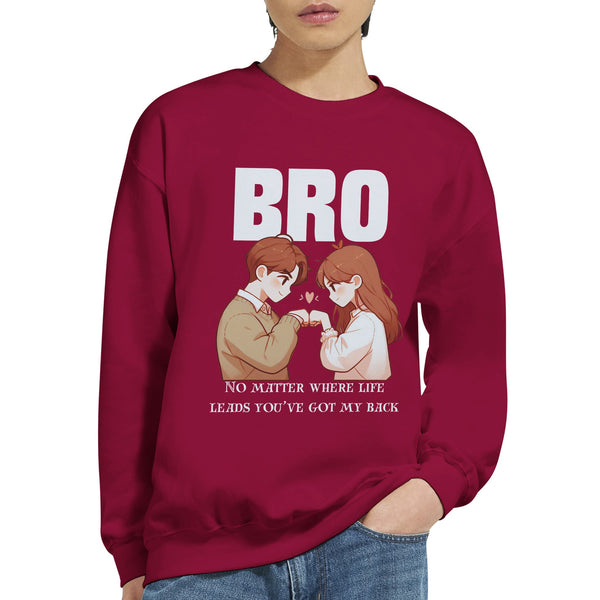 Brotherhood Bond - Always Got Your Back Sweatshirt - Cardinal Red - Sweatshirts