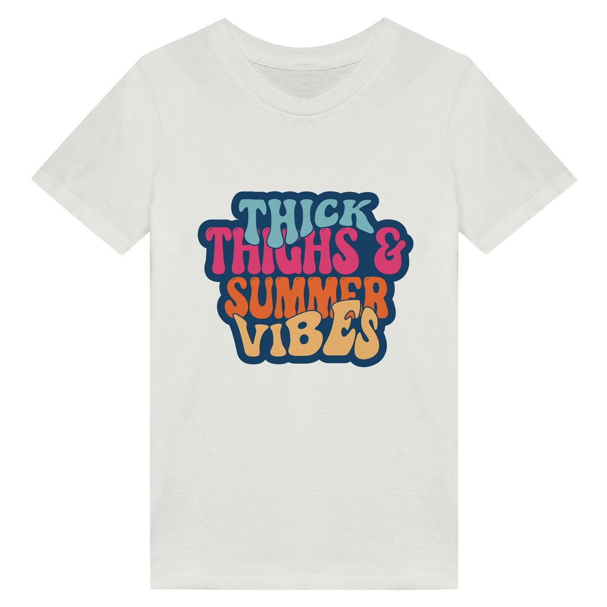 Bold & Beautiful - THICK THIGHS & SUMMER VIBES - White - Kids' T-shirts