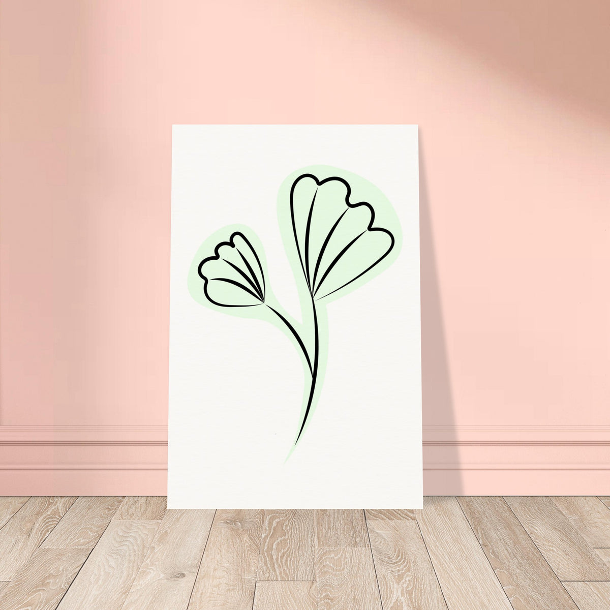 Graceful Simplicity - Delicate Floral Artwork - 60x90 cm 24x36″ - Posters