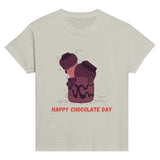 Sweet Delight - Happy Chocolate Day Tee Celebration! - Ash - Print Material