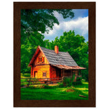 Peaceful Getaway - Framed Poster for Your Home - 15x20 cm 6x8″ Dark wood frame - Framed Posters