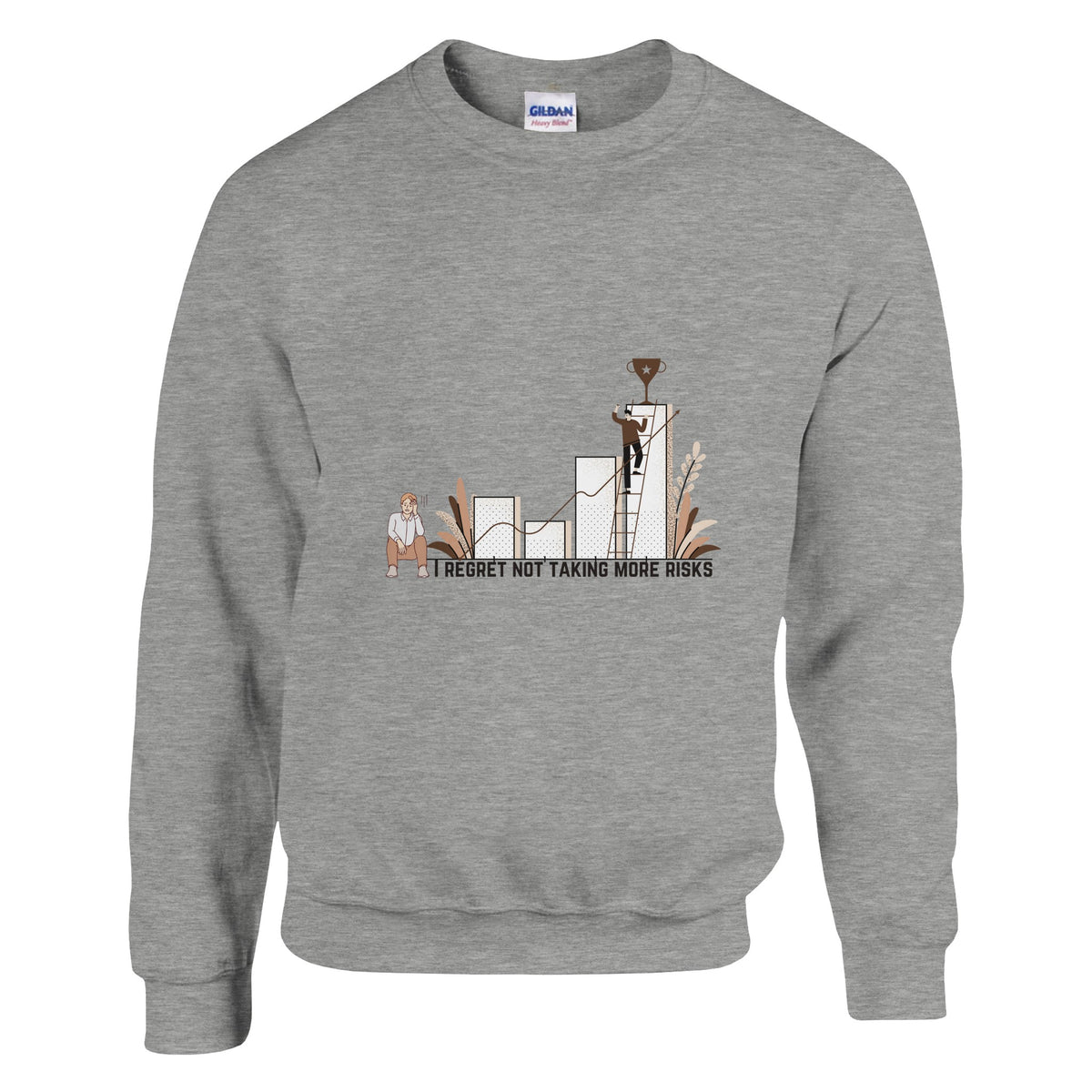 Leap of Faith - A Journey of Risks - Ash - Sweatshirt