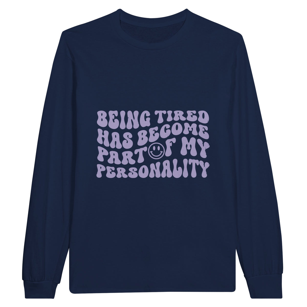 Heavyweight Tired Personality Tee - Navy - Sweatshirt