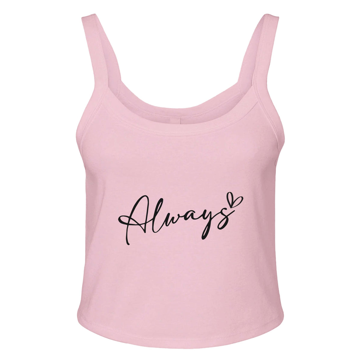 Always Love - A Reminder of Love's Presence - solid pink blend - Tank Tops