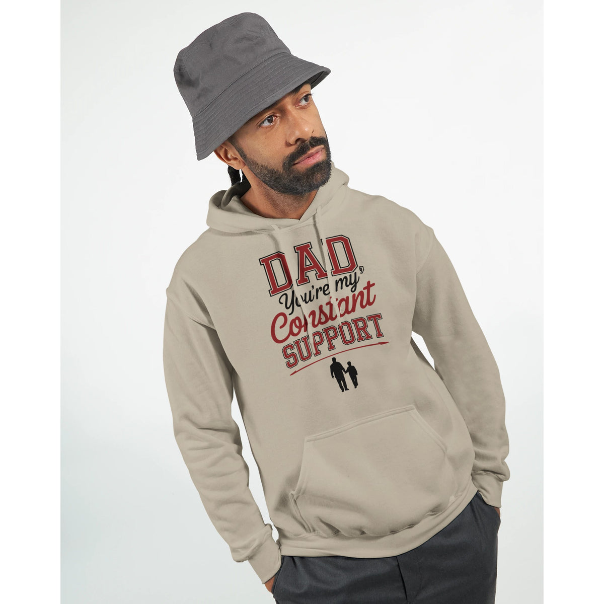 Always There - A Father’s Unwavering Presence - Sand - Hoodies