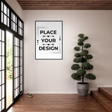 Silky Touch - Premium Wooden Framed Semi-Glossy Customizable Posters - - Wooden Framed Posters