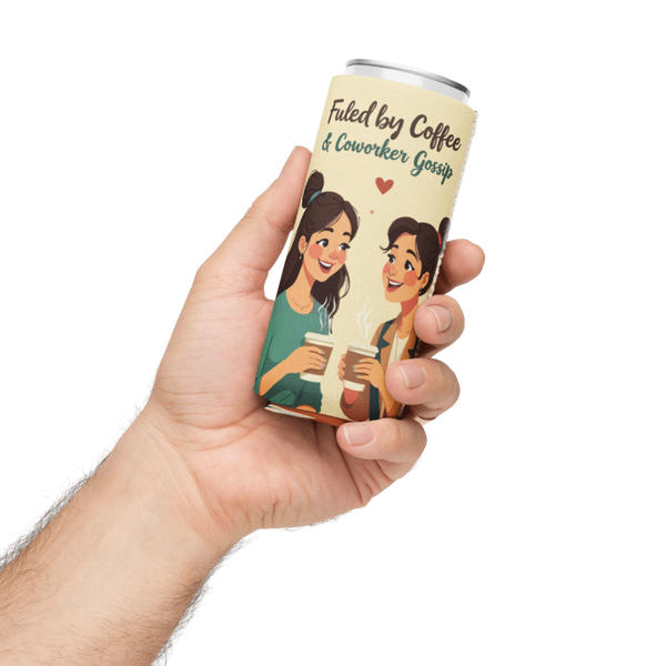 “Coffee & Coworkers” Can Cooler Gift - - Can Covers
