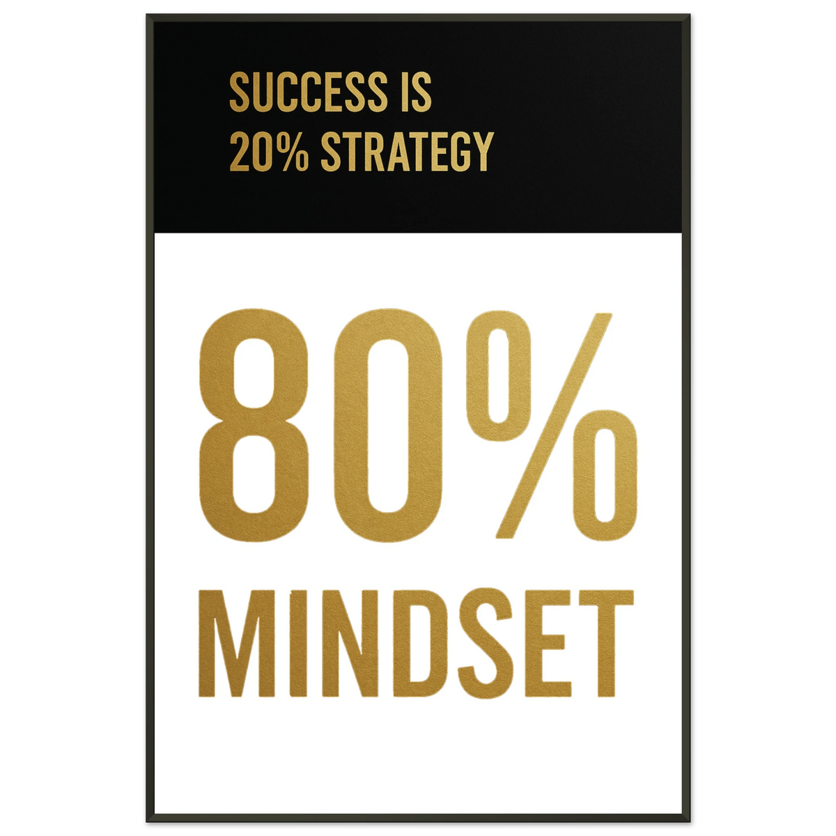 Gift a Memory - 80% Mindset Metal Framed Poster - Default Title - Metal Framed Posters