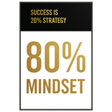 Gift a Memory - 80% Mindset Metal Framed Poster - Default Title - Metal Framed Posters