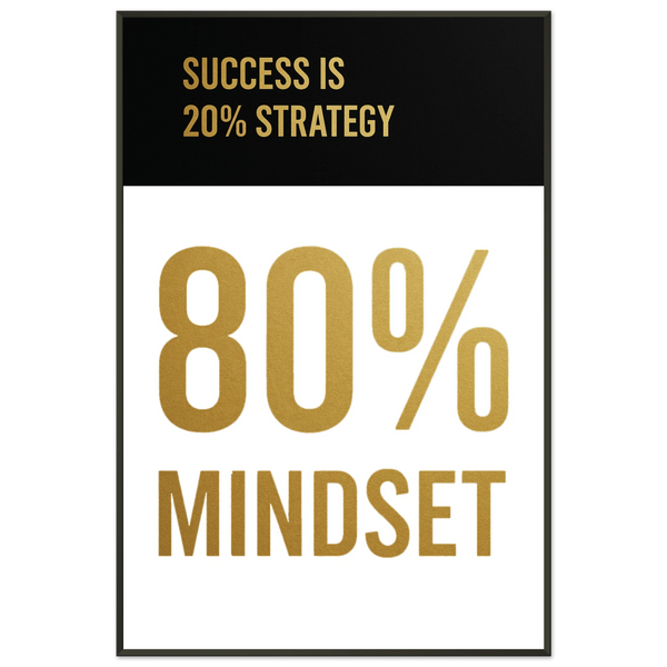 Gift a Memory - 80% Mindset Metal Framed Poster - Default Title - Metal Framed Posters