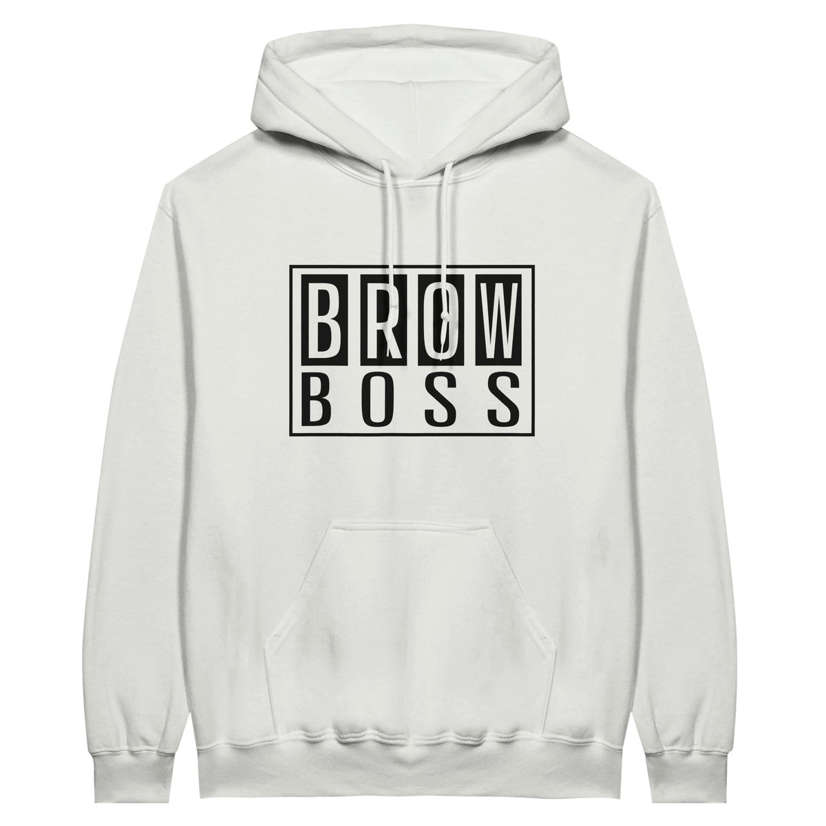 BROW BOSS - Style with Swagger, Share Your Story - White - Hoodies