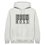 BROW BOSS - Style with Swagger, Share Your Story - White - Hoodies