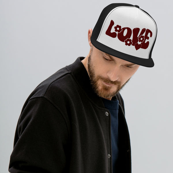 Expressive Love - Trucker Cap - Black White Black - Caps