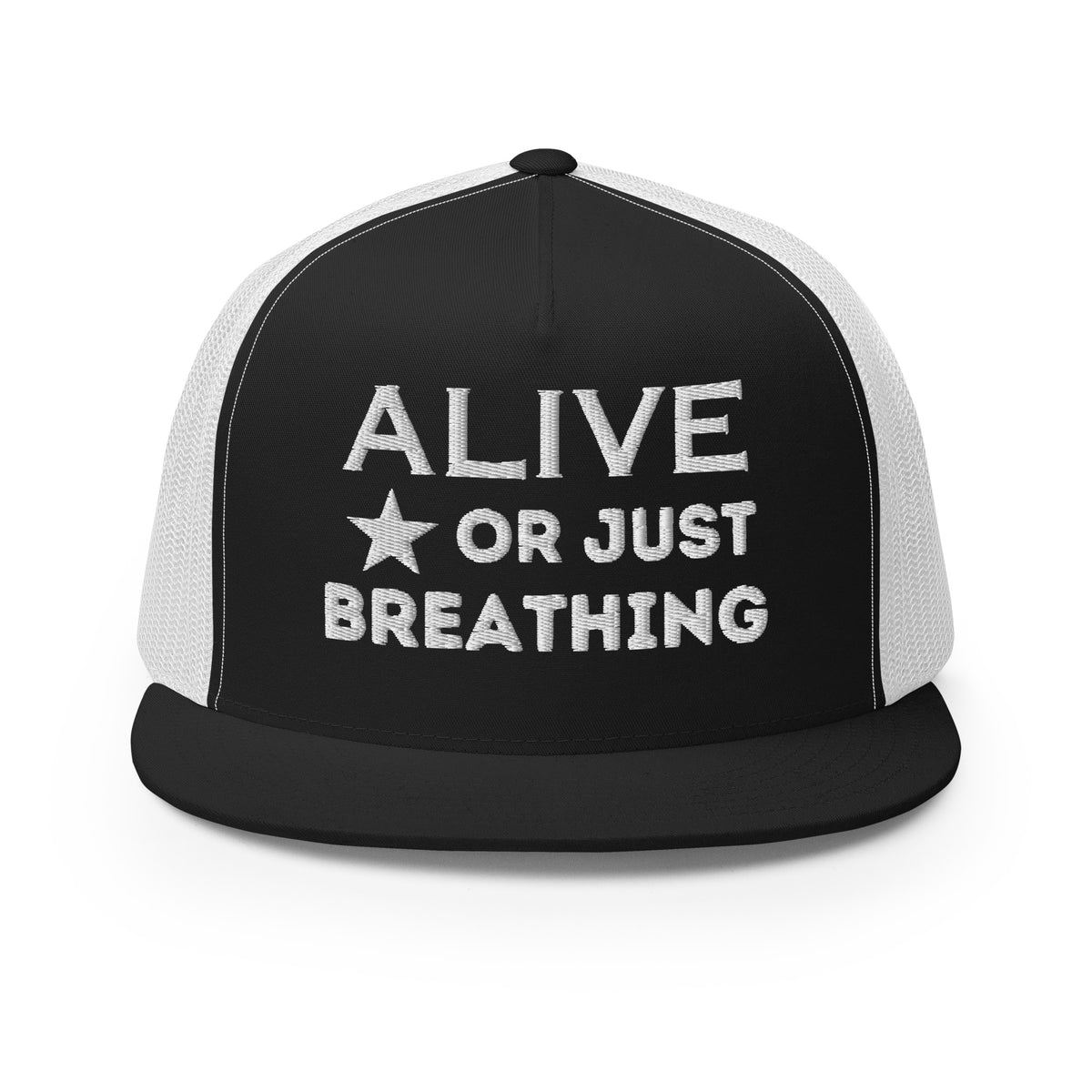 Stellar Reflections - Alive or Just Breathing Trucker Cap - -