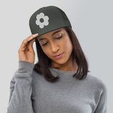 Blooming Memories - Floral Trucker Cap - Charcoal - Caps