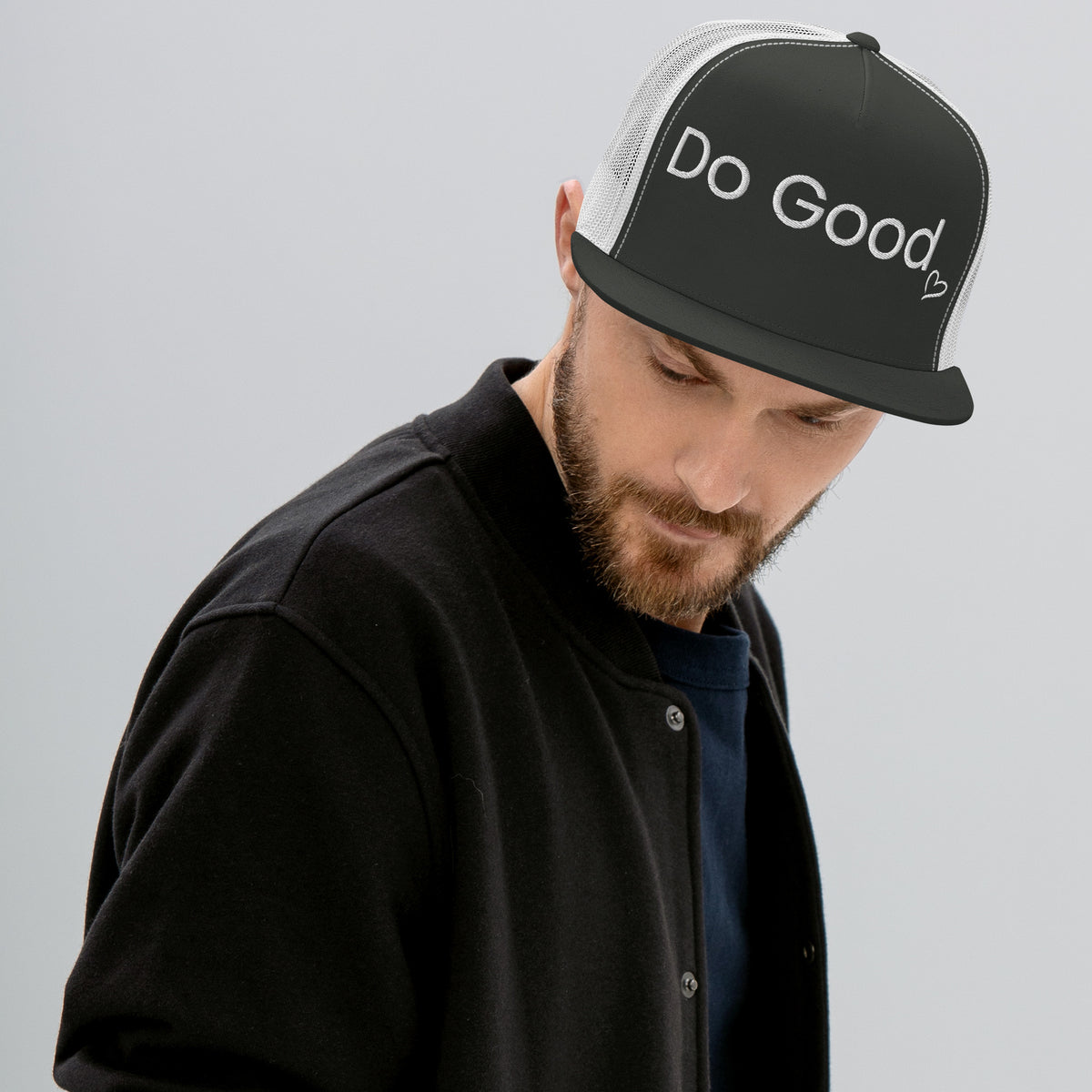 Do Good - Classic Trucker Cap for a Cause - Charcoal White - Caps