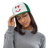 Smile On - Emotive Trucker Cap - Kelly White Kelly -