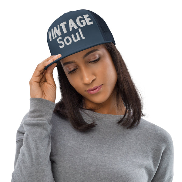 Vintage Soul - Timeless Charm in a Trucker Cap - -