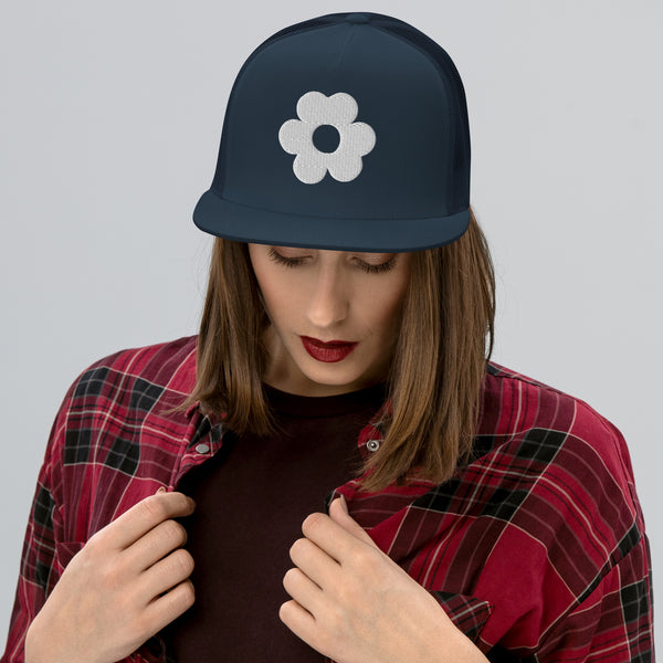 Blooming Memories - Floral Trucker Cap - - Caps