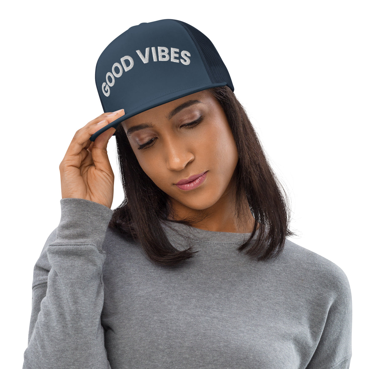 Spread Good Vibes with Our Trucker Cap - -