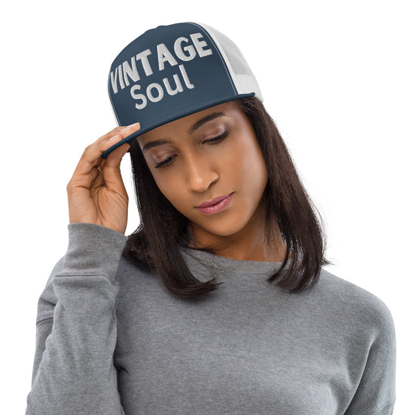 Vintage Soul - Timeless Charm in a Trucker Cap - -