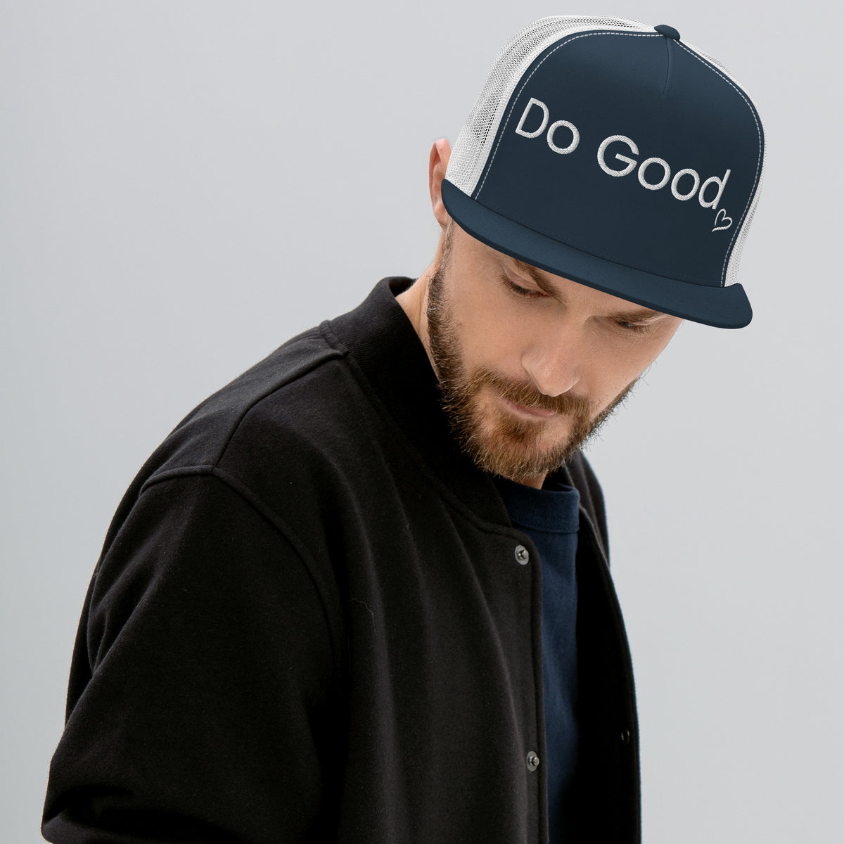 Do Good - Classic Trucker Cap for a Cause - Navy White - Caps