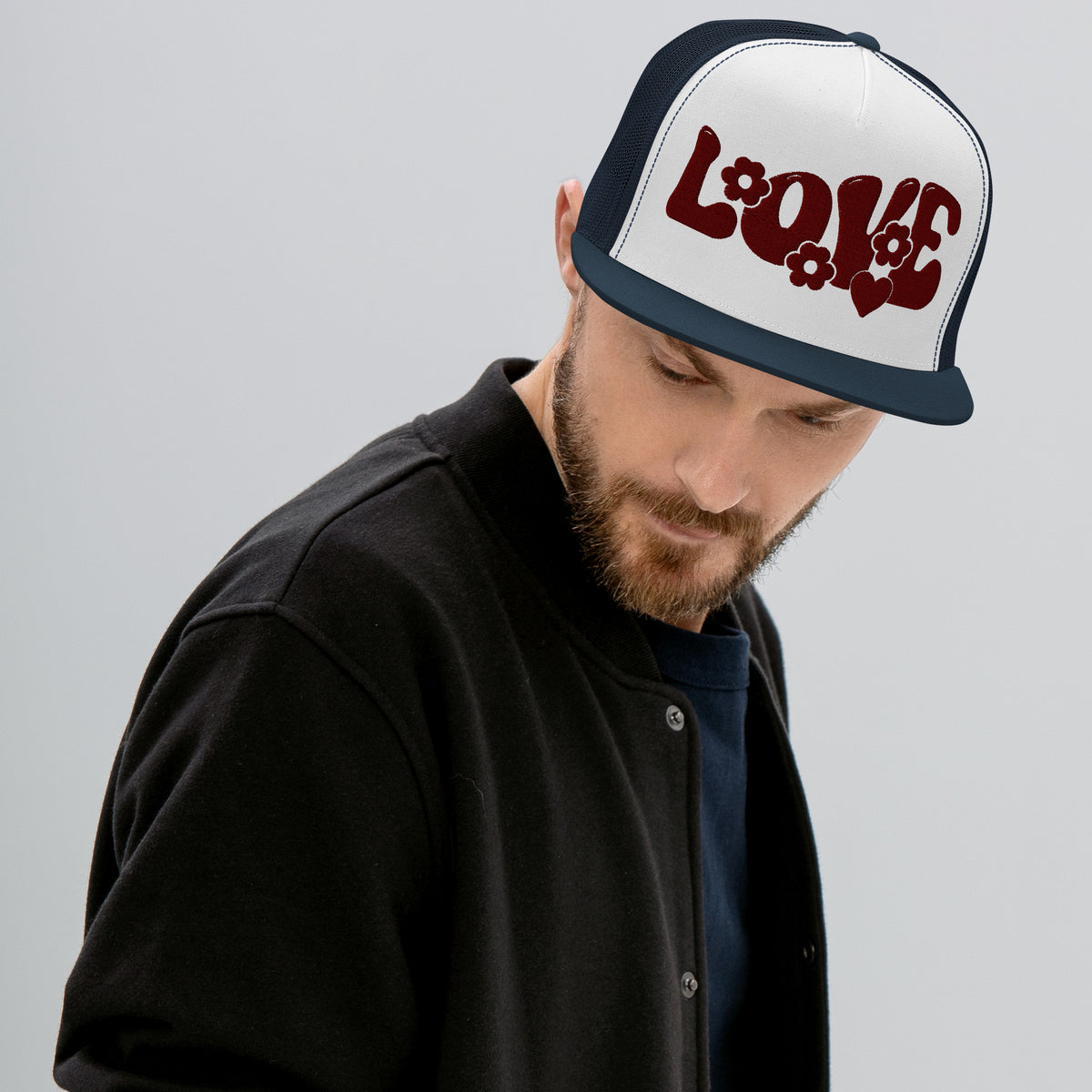 Expressive Love - Trucker Cap - Navy White Navy - Caps