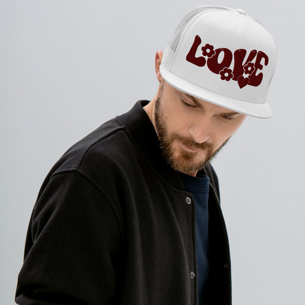 Expressive Love - Trucker Cap - White - Caps