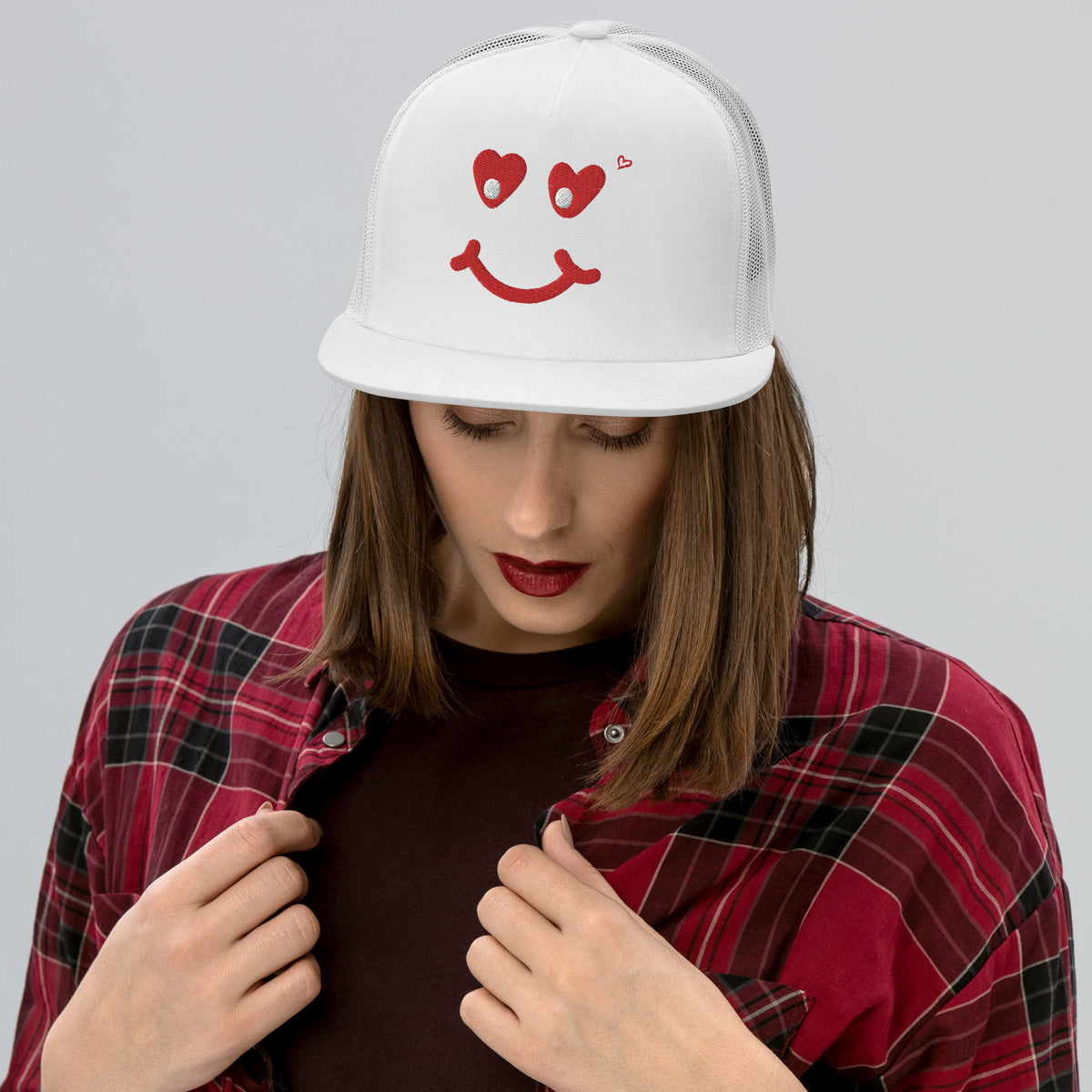 Smile On - Emotive Trucker Cap - -