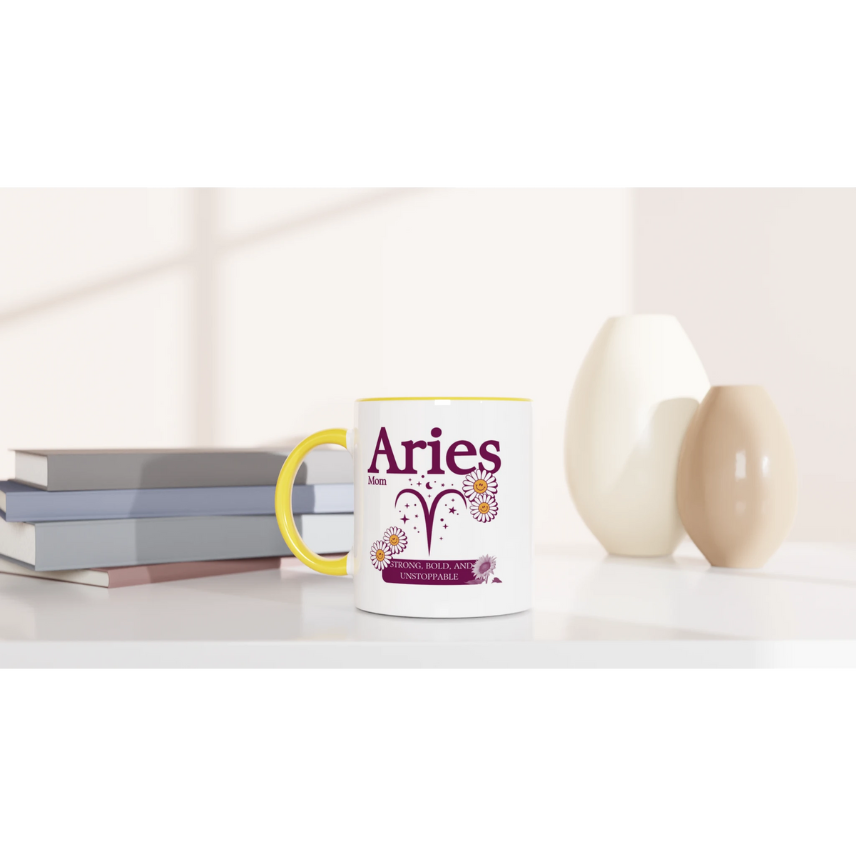 Zodiac Mug with Color – Gift for Star Lovers - Aries - Mugs