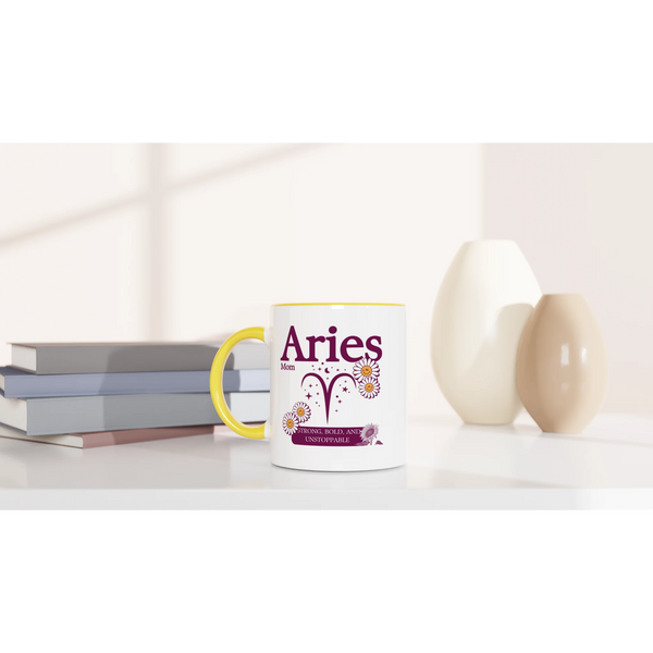Zodiac Mug with Color – Gift for Star Lovers - Aries - Mugs