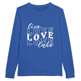 Heartfelt Lakeside Vibes - 'Live LOVE lake' Shirt - True Royal - Sweatshirt