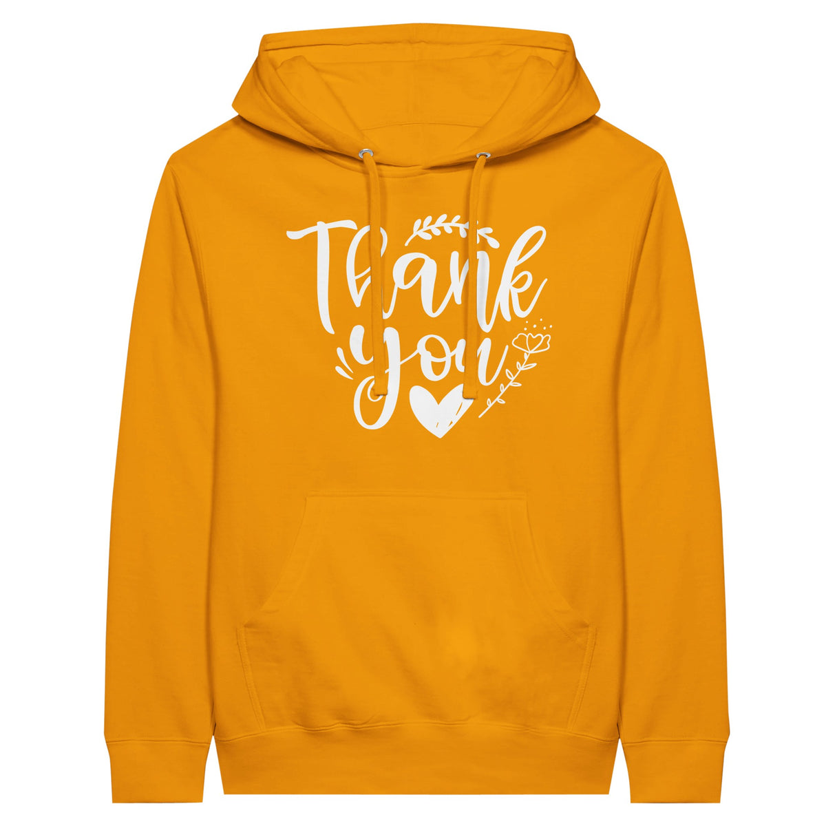 Gratitude Embrace - Premium Unisex Hoodie for Thankful Memories - Gold M - Hoodies