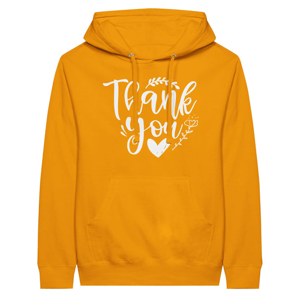 Gratitude Embrace - Premium Unisex Hoodie for Thankful Memories - Gold M - Hoodies