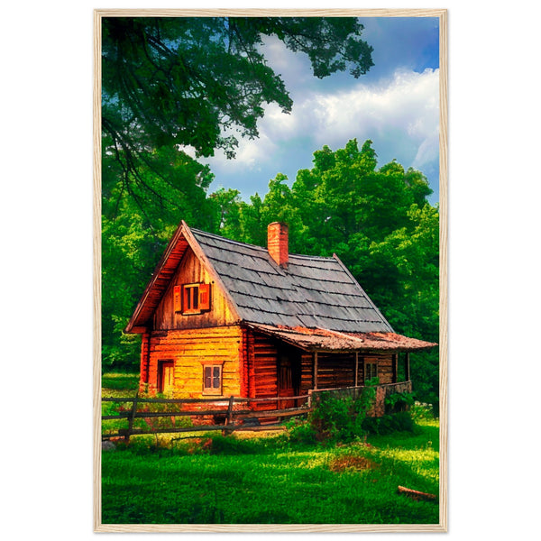 Peaceful Getaway - Framed Poster for Your Home - 60x90 cm 24x36″ Wood frame - Framed Posters