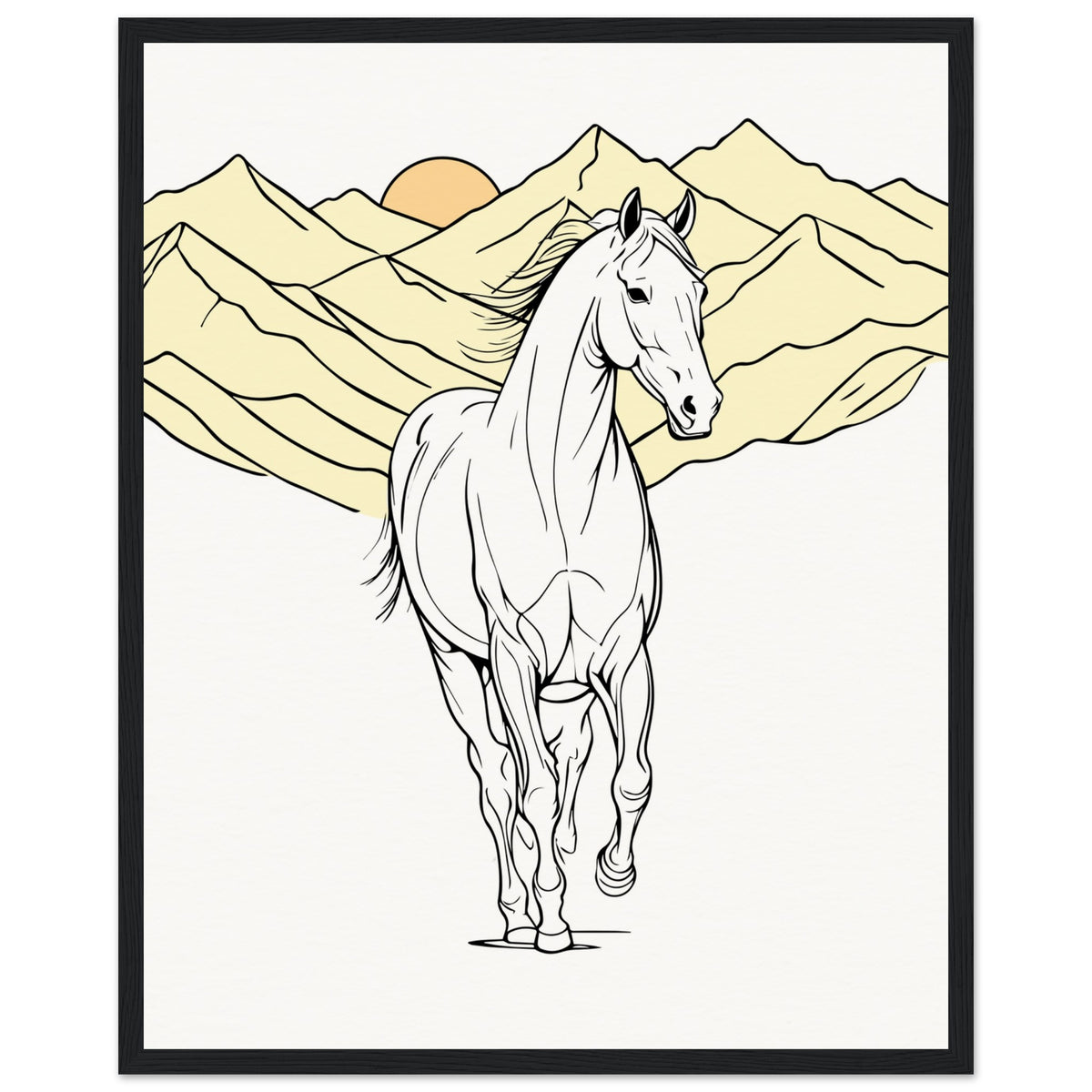 Mountain Majesty - The Spirit of the Wild - - Wooden Framed Posters