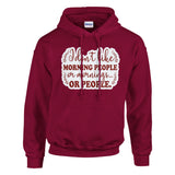 Morning Mood - Wear Your Mornings Your Way - Cardinal Red - Hoodies