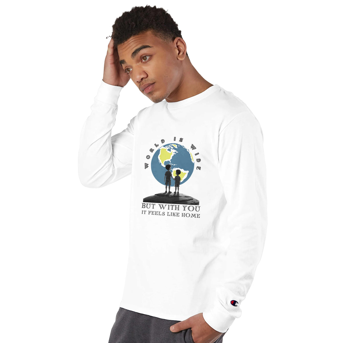 Global Comfort - Home in Every Hemisphere - White - T-shirts