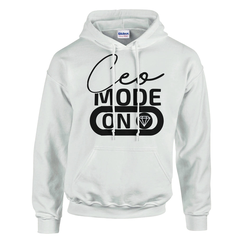 Elevate Your Presence - CEO Mode Apparel Edition - White - Hoodies