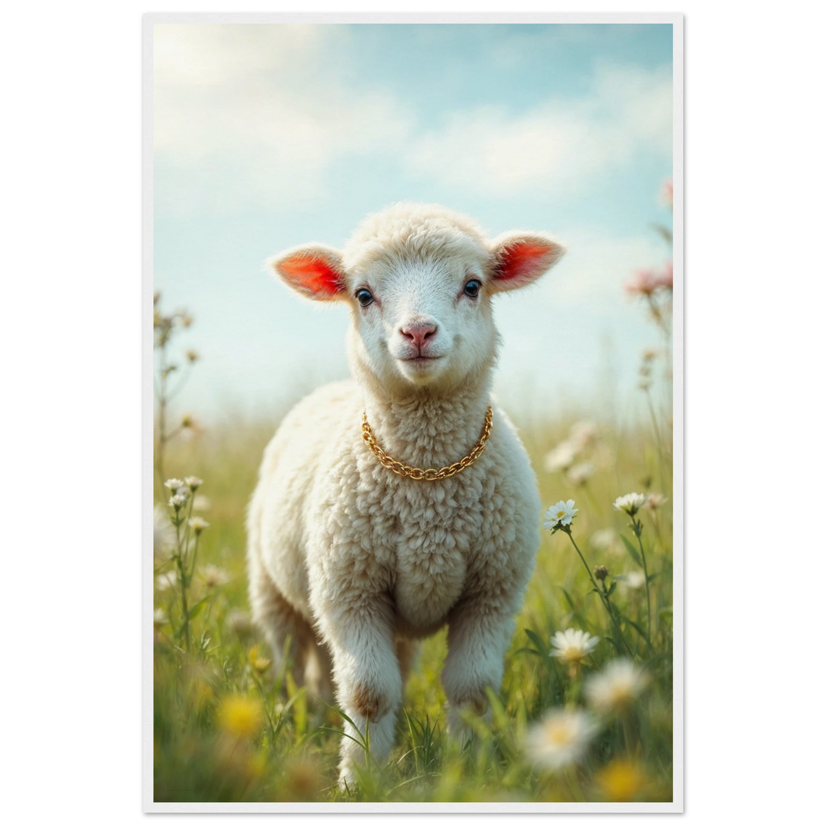 Pure Joy – Wooden Poster Gift for Baby Room - - Wooden Framed Posters