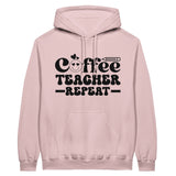 Teaching on a Coffee High - Classic Unisex Pullover Hoodie - Light Pink - Print Material