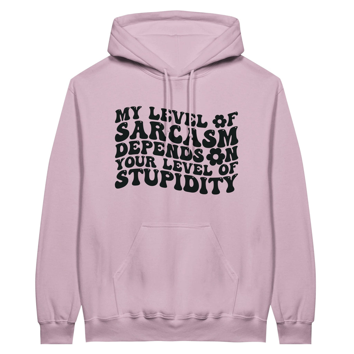 Classic Sarcasm Hoodie – Embrace Your Wit with Style - Light Pink - Hoodies